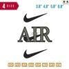 Air sign Embroidery Design  3.8" 4.8" 5.8" 6.8"