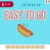 Easy to go burger Embroidery Design 3.8" 4.8" 5.8" 6.8"