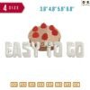 Easy to go Cake Strawberry Embroidery Design 3.8" 4.8" 5.8" 6.8"
