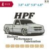 HPF Car Embroidery Design 3.8" 4.8" 5.8" 6.8"
