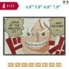 Luffy king of pirates Embroidery Design 4.8"? 5.8" 6.8" 7.8"