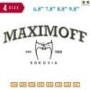 Maximoff Embroidery Design 6.8" 7.8" 8.8" 9.8"