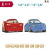 McQueen and Sally Carrera Embroidery Design 5.8", 6.8" 7.8" 8.8"