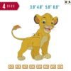 Nala lion Embroidery Design 3.8" 4.8" 5.8" 6.8"