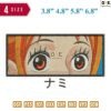 Nami Embroidery Design 3.8" 4.8" 5.8" 6.8"