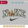 Swoosh Sport Brand Avatar Embroidery Design 3.8" 4.8" 5.8" 6.8"