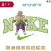 Swoosh Sport Brand Broly Embroidery Design 4.8" 5.8" 6.8" 7.8"