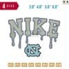 Swoosh Sport Brand CN Embroidery Design ?3.8" 4.8" 5.8" 6.8"