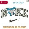 Swoosh Sport Brand Chibimon Embroidery Design 4.8" 5.8" 6.8"? 7.8"