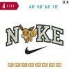 Swoosh Sport Brand Eeve pokemon Embroidery Design 4.8" 5.8" 6.8" 7.8"