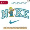 Swoosh Sport Brand Employee Embroidery Design ?4.8" 5.8" 6.8" 7.8"