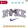 Swoosh Sport Brand eren slash Embroidery Design 4.8" 5.8" 6.8" 7.8"