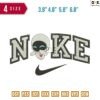 Swoosh Sport Brand Eve Embroidery Design 3.8" 4.8" 5.8" 6.8"