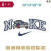 Swoosh Sport Brand Fabulous hudson Embroidery Design 4.8" 5.8" 6.8" 7.8"