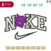 Swoosh Sport Brand Ginger Embroidery Design 4.8" 5.8" 6.8" 7.8"