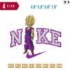 Swoosh Sport Brand Gohan Embroidery Design 4.8" 5.8" 6.8" 7.8"