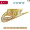Swoosh Sport Brand Goku Face Embroidery Design