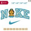 Swoosh Sport Brand Jasmine Face Embroidery Design