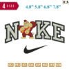 Swoosh Sport Brand Kingkong Embroidery Design