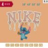 Swoosh Sport Brand Melt Alien Cartoon Embroidery Design ?3.8" 4.8" 5.8" 6.8"