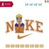 Swoosh Sport Brand Naruto Stand Embroidery Design ?3.8" 4.8" 5.8" 6.8"