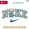 Swoosh Sport Brand Oshawott Embroidery Design 4.8" 5.8" 6.8" 7.8"