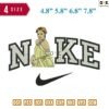 Swoosh Sport Brand Padme Embroidery Design 4.8" 5.8" 6.8" 7.8"