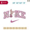 Swoosh Sport Brand Piglet Embroidery Design 4.8"? 5.8" 6.8" 7.8"