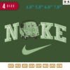 Swoosh Sport Brand Star cutout car Embroidery Design 4.8" 5.8" 6.8" 7.8"