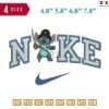 Swoosh Sport Brand Alien Cartoon Pirate Embroidery Design 4.8" 5.8" 6.8" 7.8"