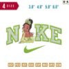 Swoosh Sport Brand Tiana Embroidery Design 3.8" 4.8" 5.8" 6.8"