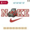 Swoosh Sport Brand Truck Embroidery Design 4.8" 5.8" 6.8" 7.8"