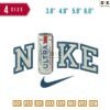 Swoosh Sport Brand Ultra Bottle Embroidery Design ?3.8" 4.8" 5.8" 6.8"