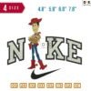 Swoosh Sport Brand woodie Embroidery Design