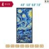 Swirl Starry Night Embroidery Design