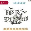 This is Halloween Embroidery Design 3.8"4.8" 5.8" 6.8"
