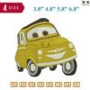 Luigi Car Embroidery Design 3.8" 4.8" 5.8" 6.8"