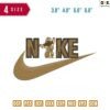 Swoosh Sport Brand Bami Embroidery Design 3.8" 4.8" 5.8" 6.8"