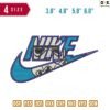 Swoosh Sport Brand Space Serie Stome trooper Embroidery Design ?3.8" 4.8" 5.8" 6.8"