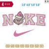 Swoosh grinch hat Embroidery Design