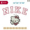 Swoosh baby hellokitty Embroidery Design