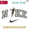 Swoosh Hockey Black Embroidery Design