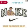 Swoosh John B Embroidery Design