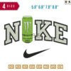Swoosh M Bottle Embroidery Design