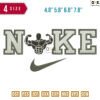 Swoosh Muscular Man Embroidery Design