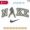 Swoosh Referee hockey Embroidery Design