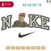 Swoosh Rudy pankow Embroidery Design