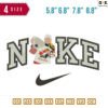 Swoosh Trophy Hockey Embroidery Design
