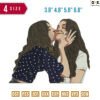 Women kissing  Embroidery Design