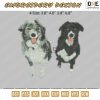 2 Dogs Embroidery Design